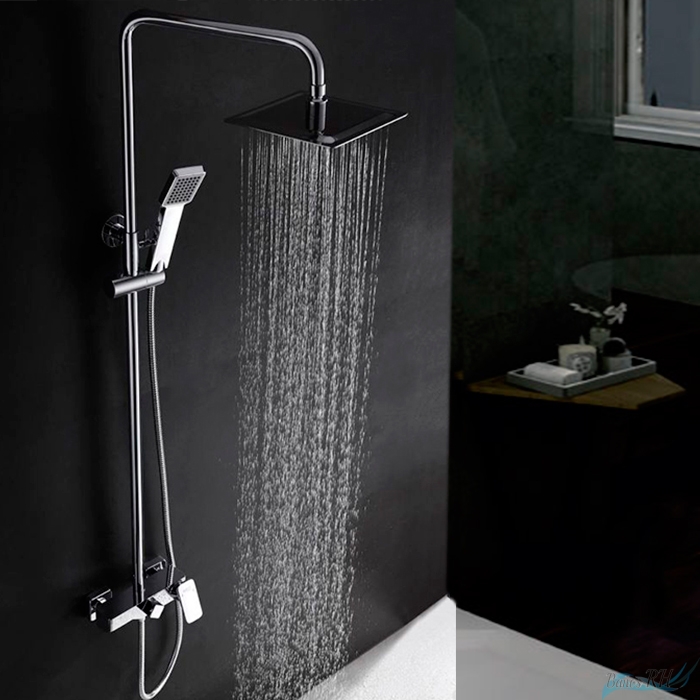 Grifo con barra de ducha y caño para bañera RH2638 - Mamparas de ducha a  medida